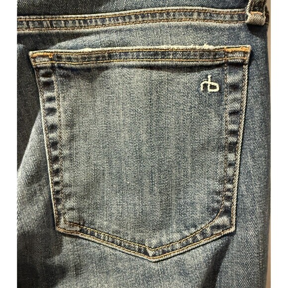 Rag & Bone Women's Blue Dre Slim Boyfriend Distressed Jeans Pants Size 27 - Picture 3 of 9